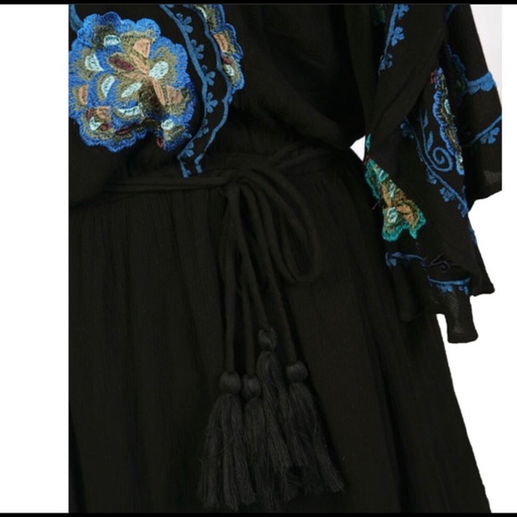 Free People Cora Boho Embroidered Mini Dress - Picture 12 of 13